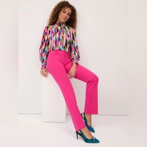 New York & Company Pink Straight Leg Pants